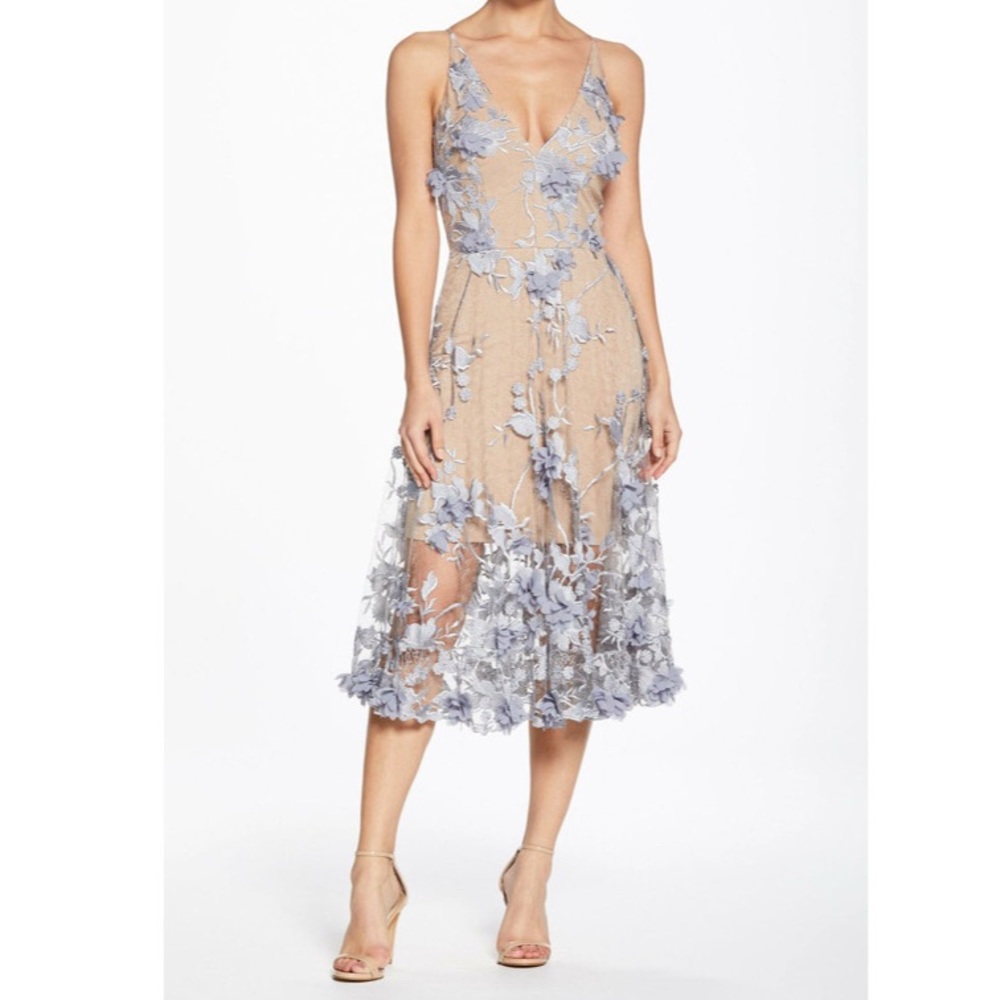Dress The Population Audrey Dress Size L New $298